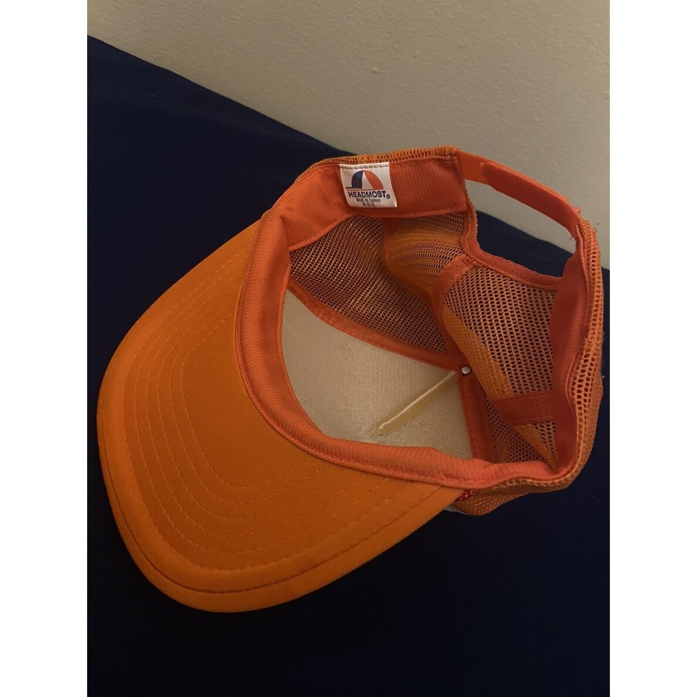Stihl Trucker Cap Hat Mesh Snapback Multicolor Orange & White - Picture 4 of 4